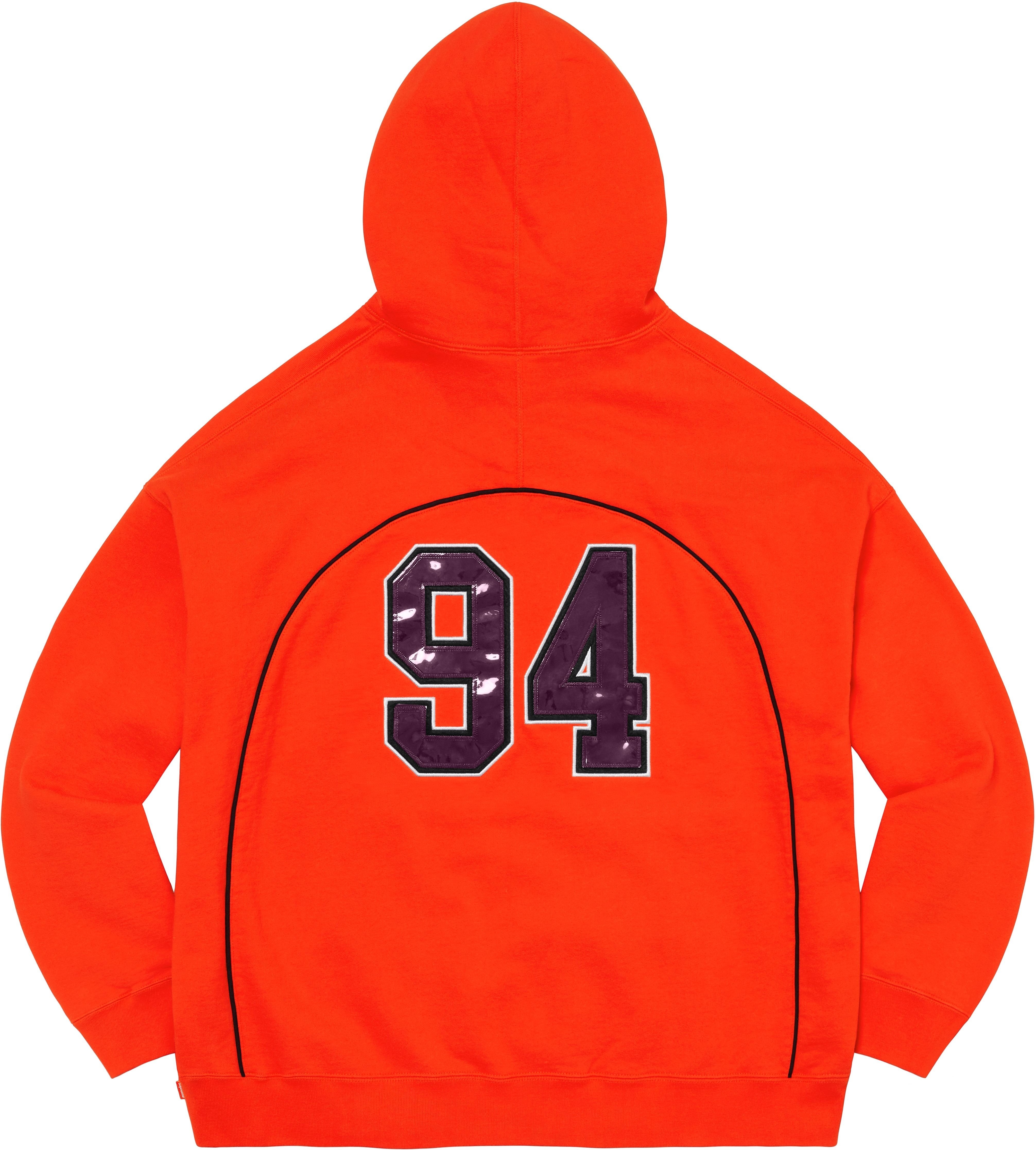 Boxy Piping Arc Hooded Sweatshirt view 13